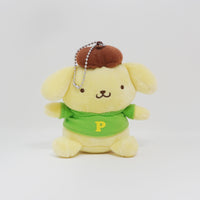 2022 Green T Shirt Pom Pom Purin Keychain Plush - Sanrio