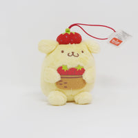 2019 Strawberry Pom Pom Purin Keychain Prize Plush - Sanrio Furyu