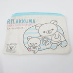 2014 Shima Shima Everyday Linen Zipper Prize Bag - Rilakkuma - San-X