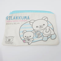 2014 Shima Shima Everyday Linen Zipper Prize Bag - Rilakkuma - San-X