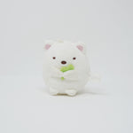 (No Tags) 2014 Shirokuma with Clover Prize Plush Keychain - Sumikkogurashi