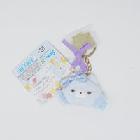 2023 Blue Wolf Plush Keychain - Rilakkuma Store Nikoniko 20th Anniversary Pop up Shop Limited