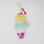 2023 Tapioca & Ebi Fry no Shippo Ice Cream Cone Plush Keychain - Sumikkogurashi x Baskin Robbins - San-X