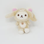 (No Tags) 2022 Korilakkuma Lop Ear Bunny Plush Keychain - Your Little Family Rilakkuma Theme - San-X