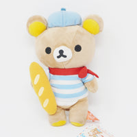 (Imperfection) 2010 Rilakkuma with Baguette Plush - Bonjour Series - San-X