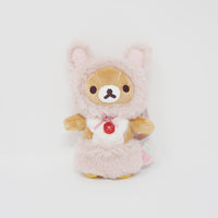 2024 Rilakkuma Cocoa Bunny Plush Keychain - Korilakkuma Full of Strawberry Day Theme - San-X