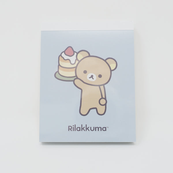 Blue Rilakkuma Mini Memo Pad - BASIC RILAKKUMA Favorite Things - San-X