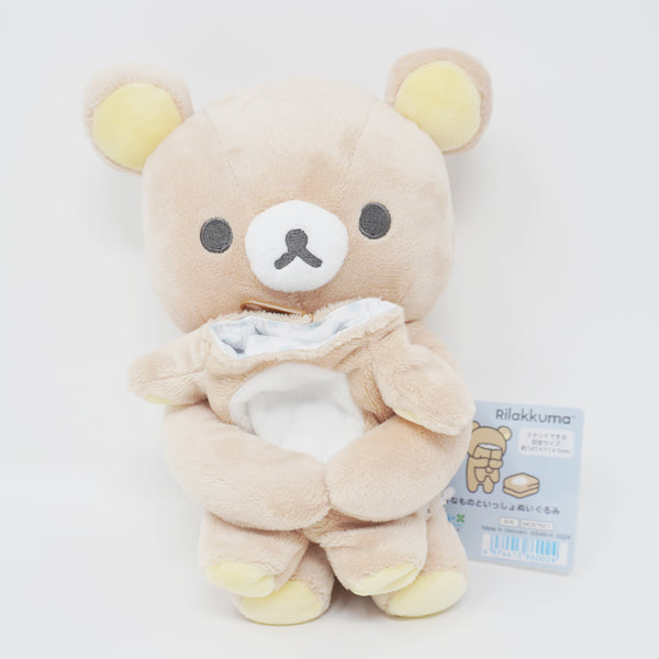 2024 Rilakkuma Holding Kigurumi Plush - BASIC RILAKKUMA Favorite Things - San-X