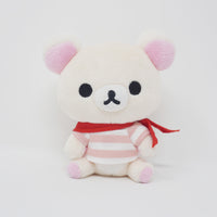 2010 Korilakkuma Red Scarf Prize Plush - Bonjour Rilakkuma - San-X