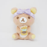 2019 Rilakkuma with Popcorn - Rilakkuma Pajama Party Plush Prize Keychain - San-X