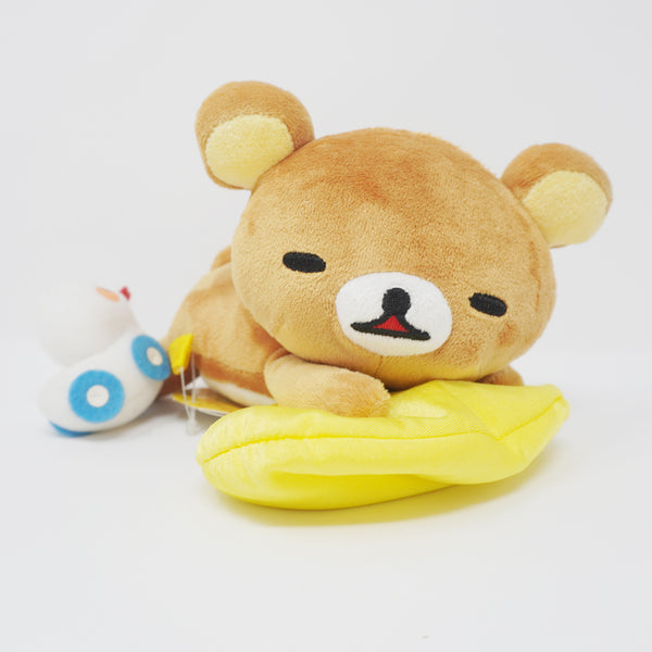 Rilakkuma with Yellow Cushion Prize Plush - San-X