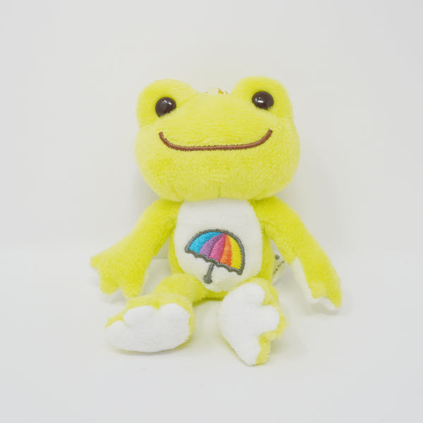 2018 Green Pickles Rainbow Umbrella Embroidery Plush Keychain - Ame Talk! x Pickles the Frog