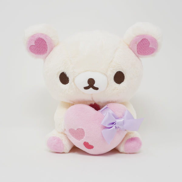 (No Tags) 2018 Korilakkuma with Pink Heart and Ribbon - Soft Heart Theme Rilakkuma - Store Limited - San-X