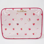 2021 Korilakkuma Large Zipper Pouch - Strawberry Cat Theme Rilakkuma - San-X