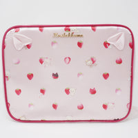 2021 Korilakkuma Large Zipper Pouch - Strawberry Cat Theme Rilakkuma - San-X