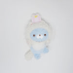 2023 Fuzzy Blue Wolf Plush Badge - Nikoniko Happy for You Rilakkuma - San-X