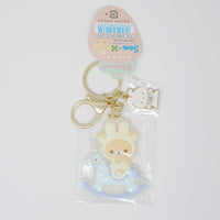 2021 Rilakkuma Rocking Horse Keychain - Usa Usa Bunny Babies - San-X