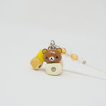 (No Tags) Rilakkuma and Chikuwa Keychain - San-X