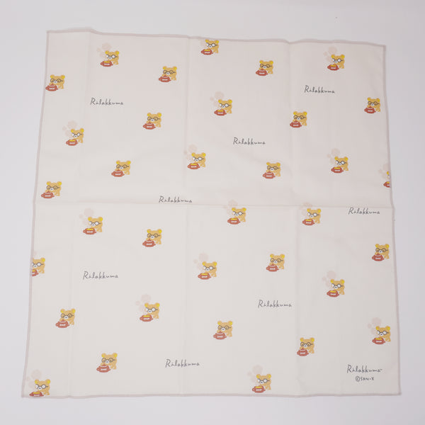 2021 Light Brown Pattern Lunch Napkin - Rilakkuma - San-X