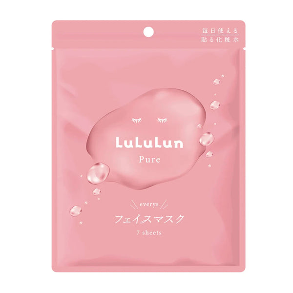 Lululun Pure Face Mask (Pink) 7 Sheets