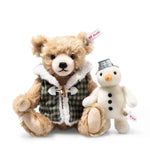 Winter Teddy Bear with Snowman Plush - Steiff 2024 Limited Edition Christmas