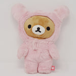 2012 Rilakkuma in Pink Bunny Outfit Plush - Play with Rabbits Rilakkuma