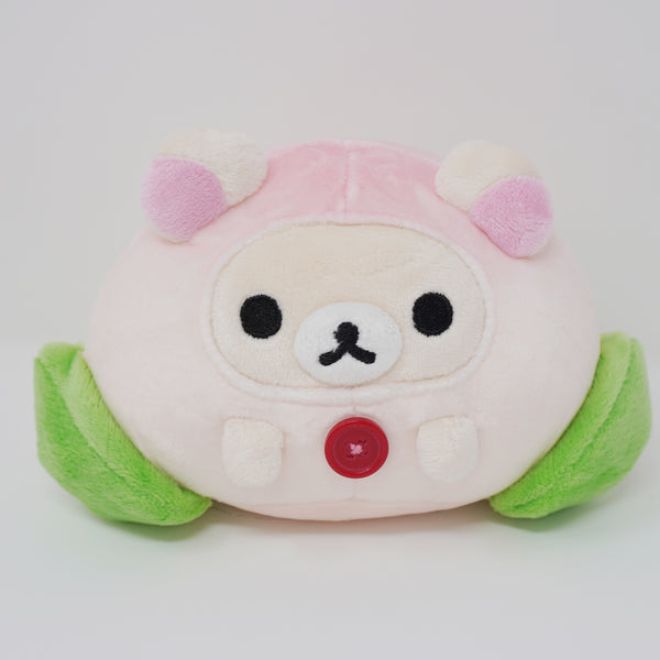 Rilakkuma peach plush fruits popular super soft rhinestone korilakkuma baby gem new