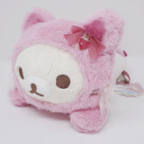 2021 Korilakkuma Lying Cat Neko Plush - Korilakkuma & Strawberry Cat Theme Rilakkuma - San-X