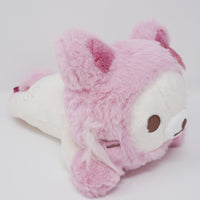 2021 Korilakkuma Lying Cat Neko Plush - Korilakkuma & Strawberry Cat Theme Rilakkuma - San-X