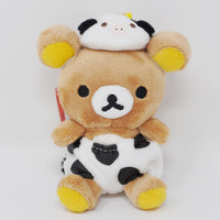 2020 Rilakkuma Cow Outfit Plush Keychain - Always with Rilakkuma - San-X