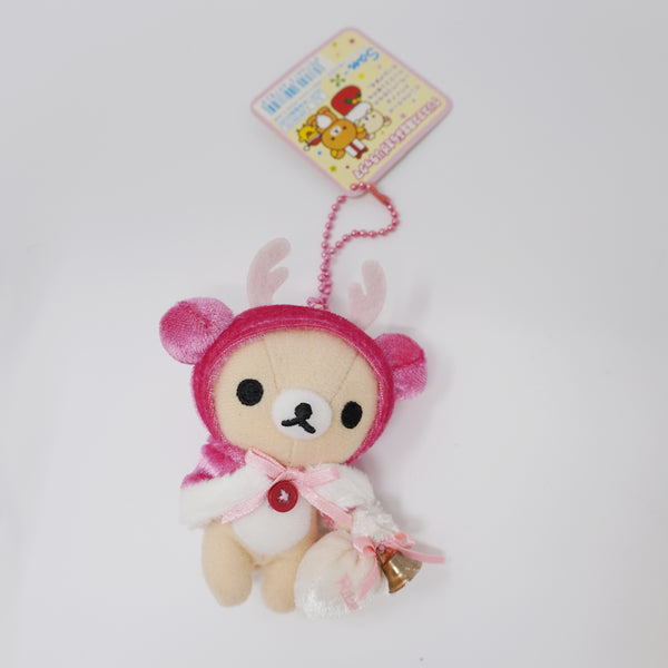 2008 Pink Deer Korilakkuma Plush Keychain - Rilakkuma - San-X