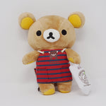 2011 Rilakkuma with Red Striped Apron Plush - Tokyo Station Rilakkuma Renewal Open