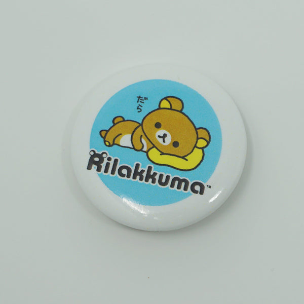 Rilakkuma Eating Cookies Button - San-X - Pin