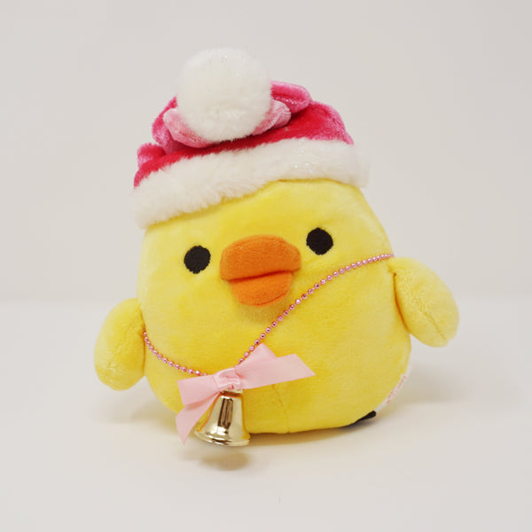 2008 Pink Kiiroitori with Bell Plush - Store Limited Christmas Rilakkuma