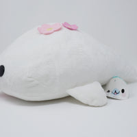 Shirogoma White Flowers Licensed Plush - Mamegoma