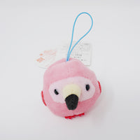 Little Bird Pink Flamingo Puchimaru Mini Plush Keychain - Amuse AMUFUN