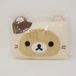 2015 Rilakkuma Neko Cat Mini Cushion Plush - Relaxing Cat Theme