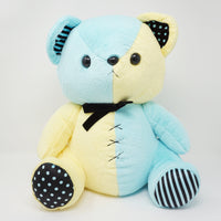 Big Kumax Bear Plush 16" - "Beat" Blue & Yellow - Yell Japan