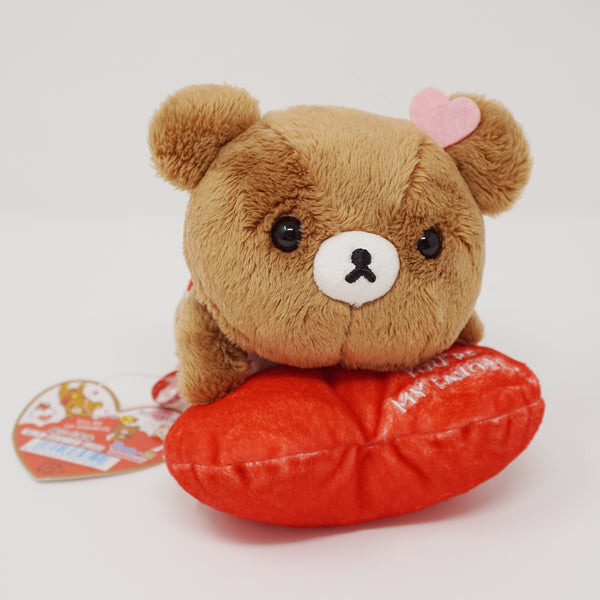 2020 Chairoikoguma with Heart Cushion Plush Bear - Rilakkuma Store & Kiddyland Limited - San-X