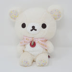 (No Tags) 2014 Korilakkuma with Satin Bow Plush Bear - Sweet Happy Theme Rilakkuma - San-X