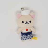 2020 Sushi Chef Korilakkuma Plush Prize Keychain - Sushi Rilakkuma