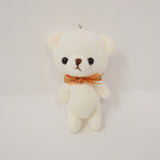 Beige Bear Plush Keychain "Roy" -  Little Corduroy Bears Code & Roy - Yell Japan