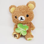 2007 Small Fuzzy Rilakkuma Clover Plush - Happy Rilakkuma - San-X