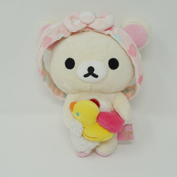 2012 Korilakkuma with Rubber Duck Plush - Heart Bath Time Rilakkuma