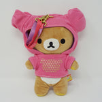 2013 Rilakkuma Pink Hoodie Plush Keychain  - Colorful Rilakkuma Theme