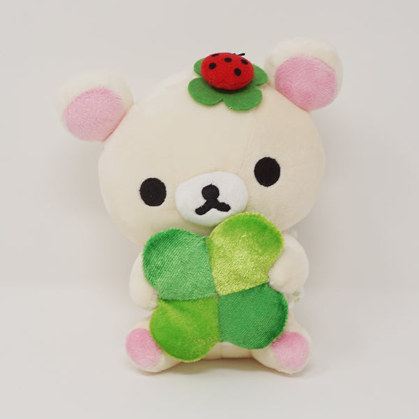 2008 Korilakkuma with Clover & Ladybug Plush Lawson Limited - Rolling Around Outside Theme Rilakkuma