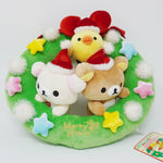 2007 Rilakkuma, Korilakuma & Kiiroiroti Plush Wreath - Store Limited Christmas San-X