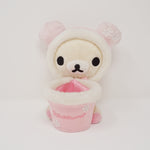 2007 Korilakkuma with Cup Pen Holder - Rilakkuma Pink Snow Winter