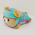 2015 Rilakkuma Blue Train Plush - Rilakkuma x Hayabusa Series E5