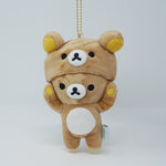 2018 Kigurumi Rilakkuma Plush Keychain - San-X Japan